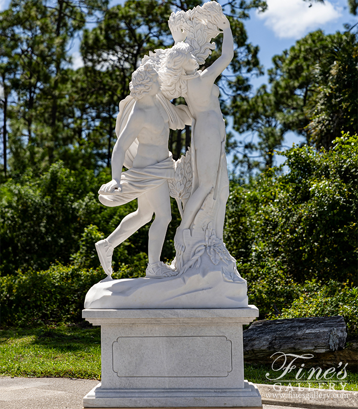 Marble Statues  - Apollo And Daphne Marble Marble Statue - MS-1437